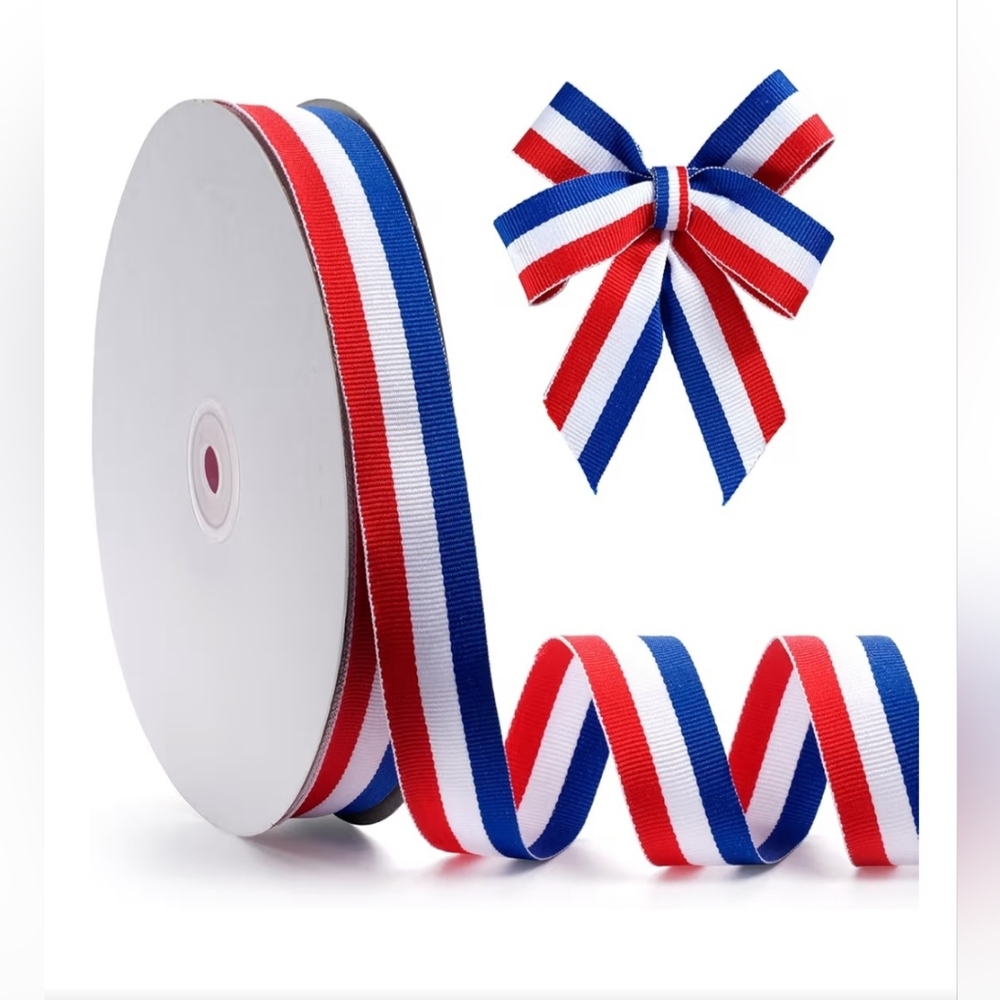 Ribbons Roll Red, White, and Blue